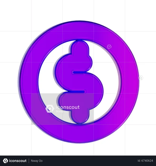 Dollar Sign  3D Icon