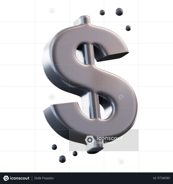 Dollar Sign  3D Icon