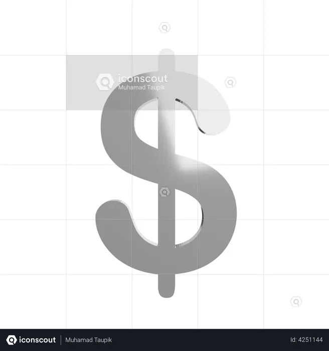 Dollar Sign  3D Illustration
