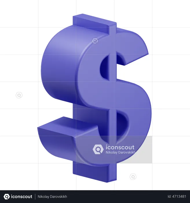 Dollar Sign  3D Illustration