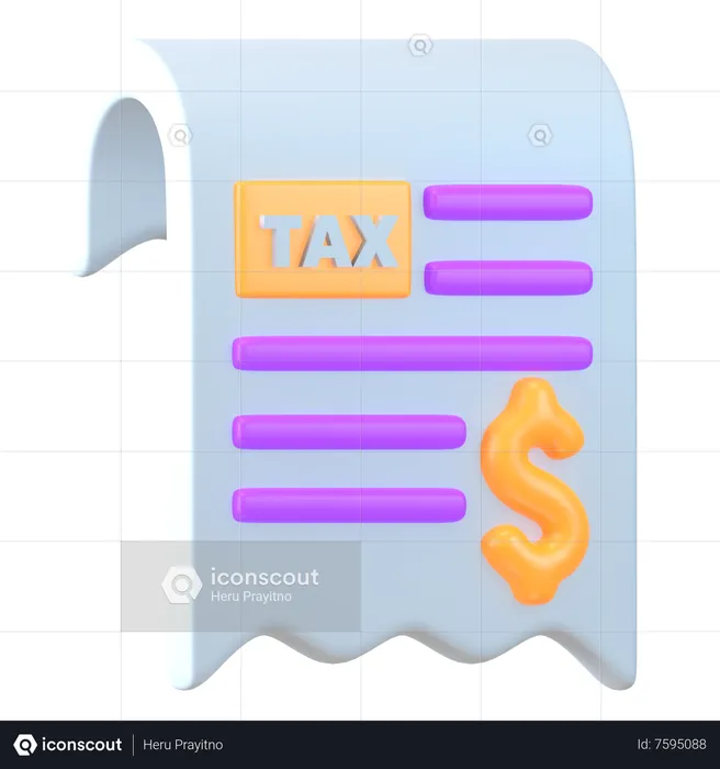 Dollarsteuer  3D Icon