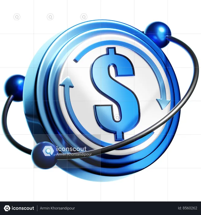 Dollar Swap  3D Icon