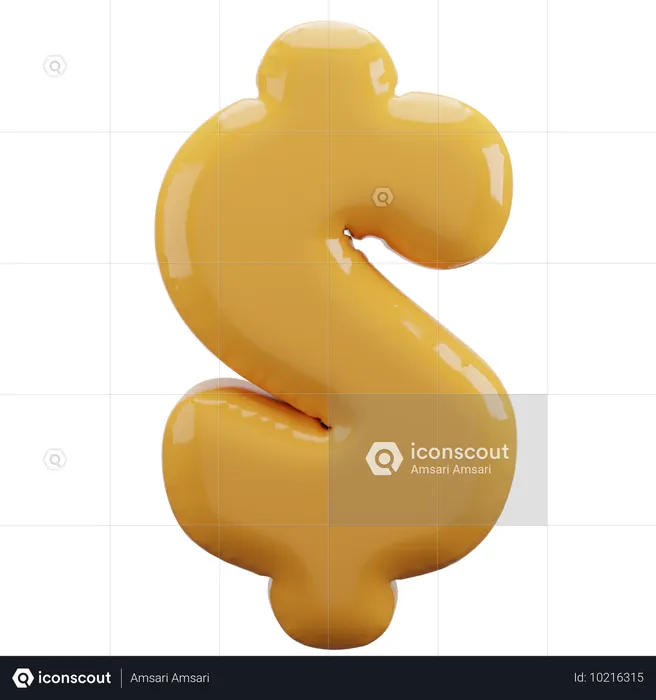 ドル記号 Emoji 3D Icon