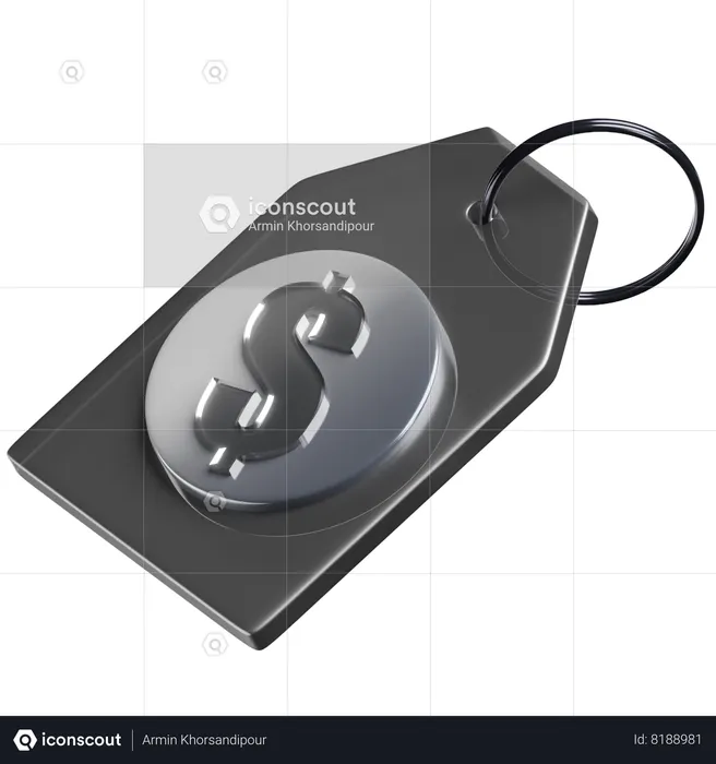 Dollar Tag  3D Icon