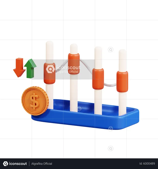 Dollar Trading  3D Icon