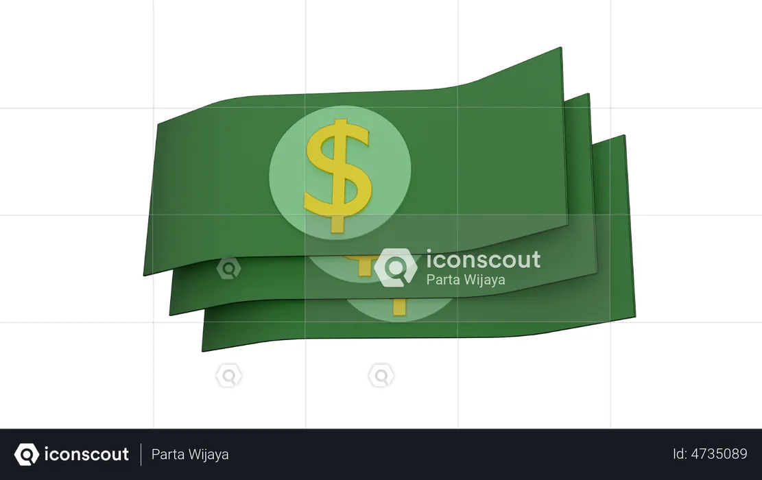 Dollarnote  3D Illustration