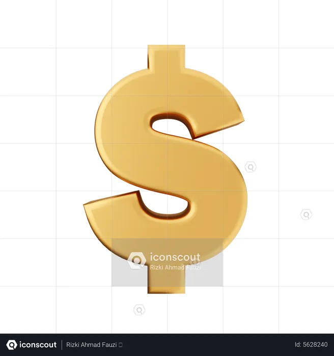 Dollarsymbol  3D Icon