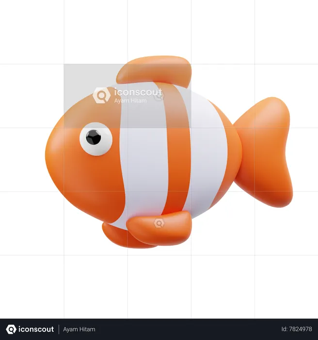 Dolly Fish  3D Icon
