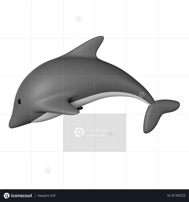 Dolphin  3D Icon