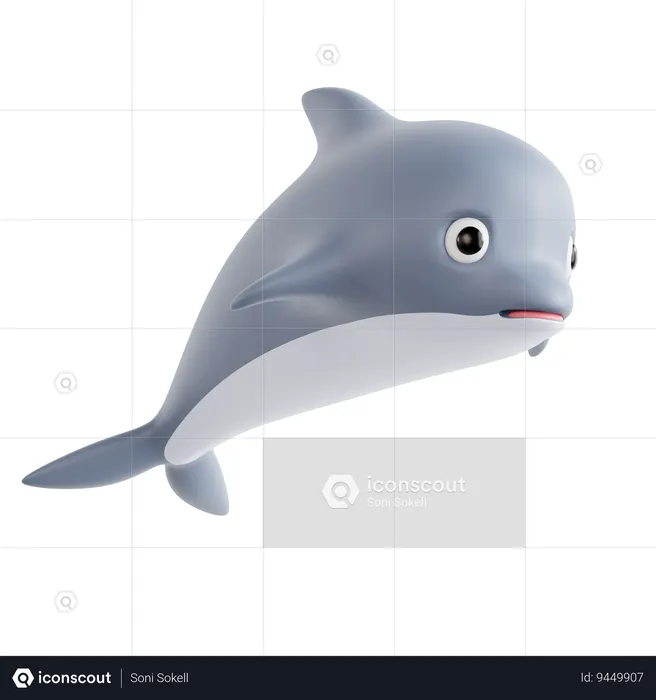 Dolphin  3D Icon