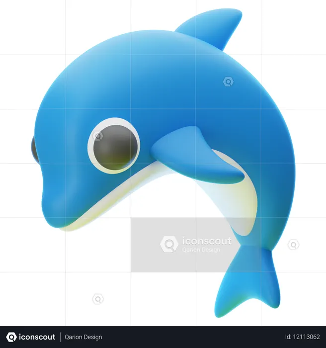 DOLPHINS  3D Icon