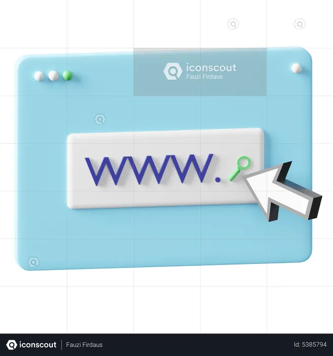 Domain  3D Icon