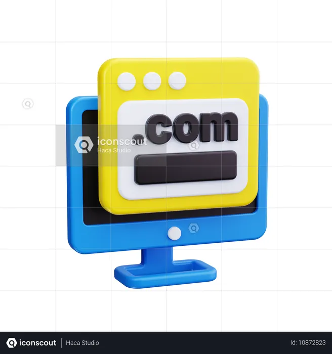 Domain Name  3D Icon