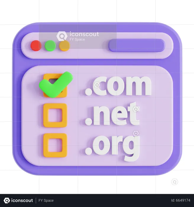 Domain Searching  3D Icon