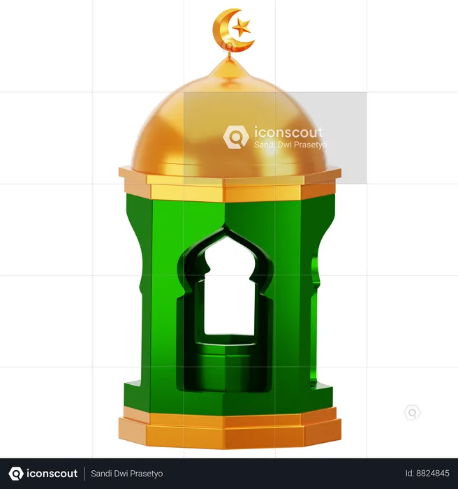 Dome Mosque  3D Icon