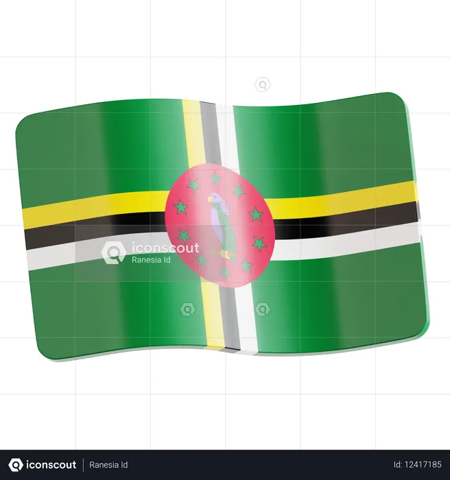 Dominica  3D Icon