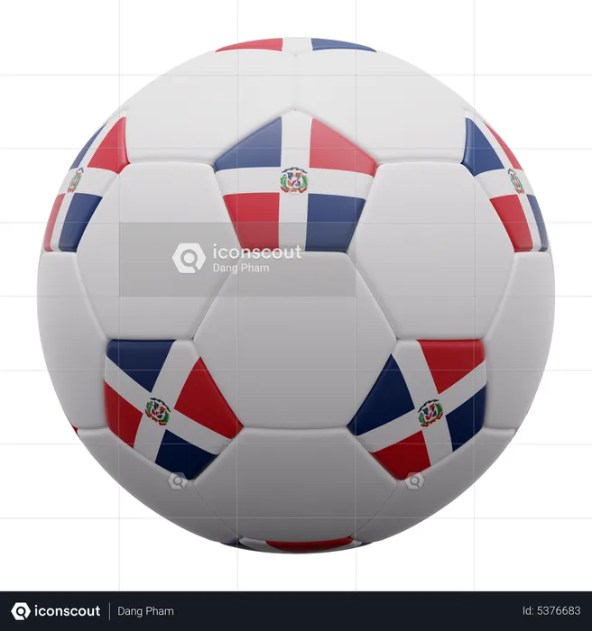 Dominican Republic Ball  3D Icon