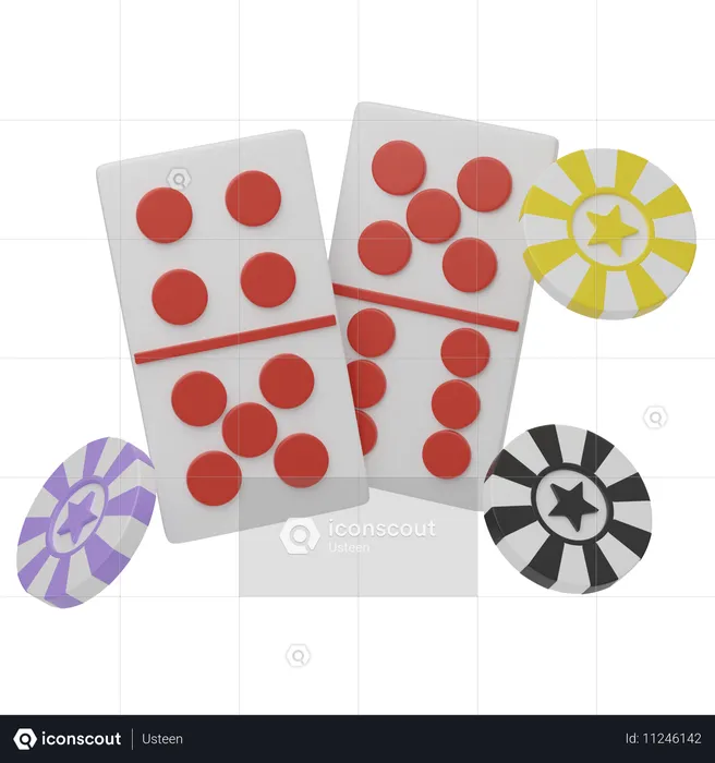 Domino  3D Icon