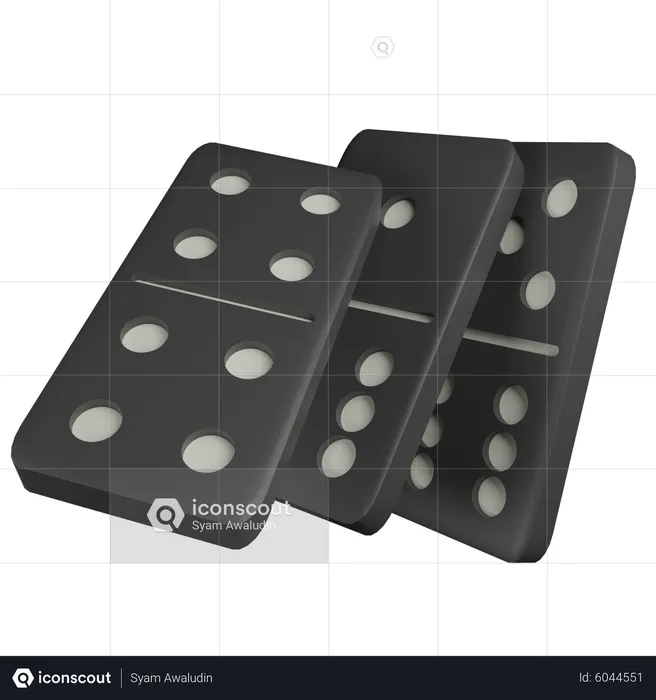 Domino  3D Icon