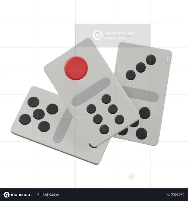 Domino  3D Icon