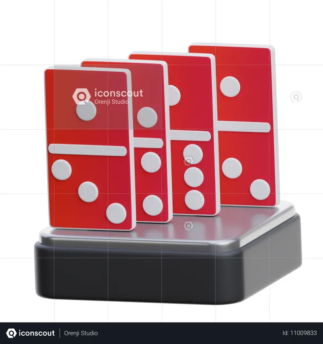 Icône Domino 3D  3D Icon