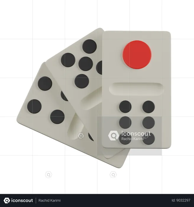 Domino  3D Icon