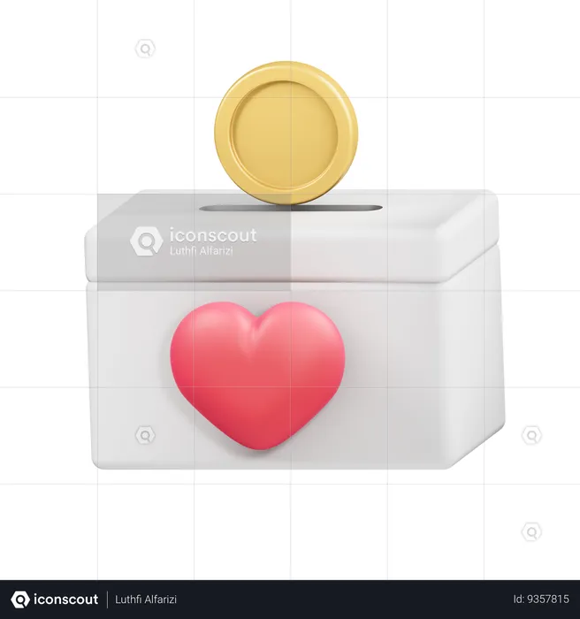 Donación  3D Icon