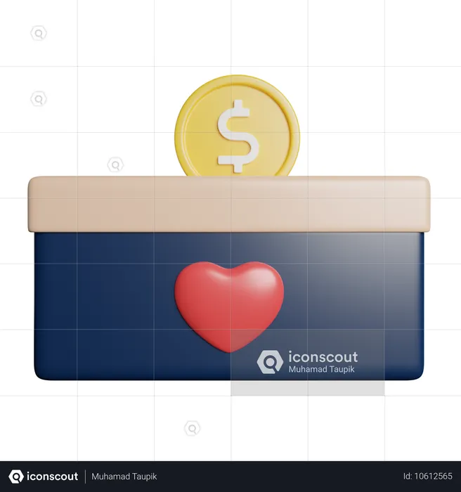 Donación Apoyo Financiero  3D Icon