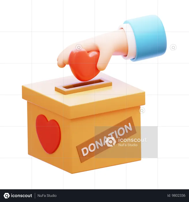 Donación de amor  3D Icon