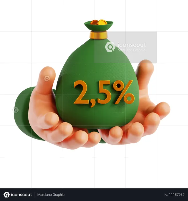Donación de dinero  3D Icon