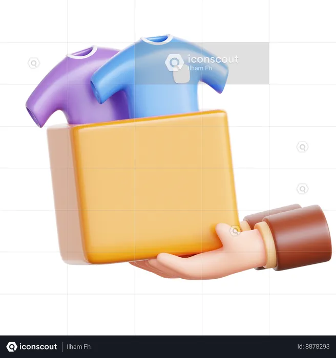 Donación de ropa  3D Icon