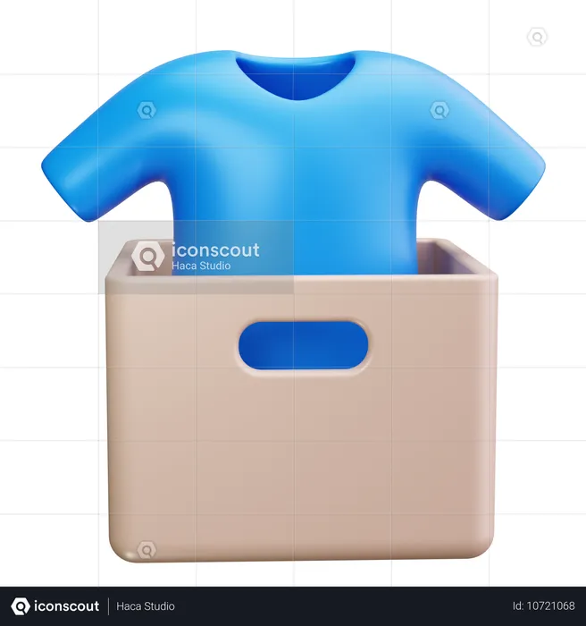 Donación de ropa  3D Icon