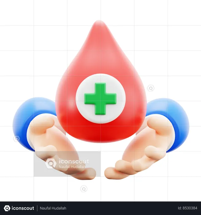 Donación de sangre  3D Icon