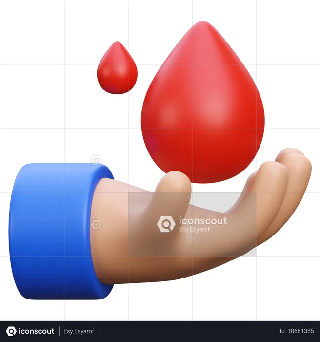 Donación de sangre  3D Icon