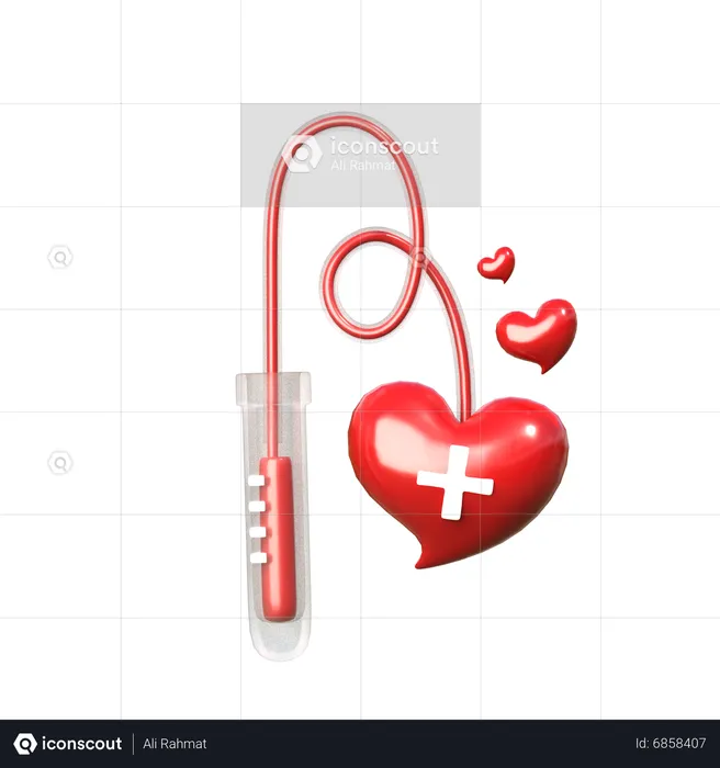 Donación de sangre  3D Icon