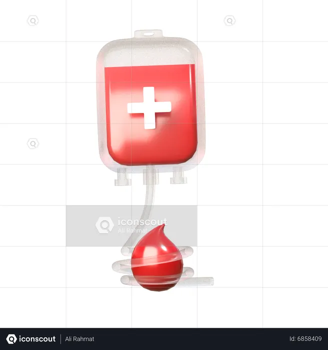 Donación de sangre  3D Icon