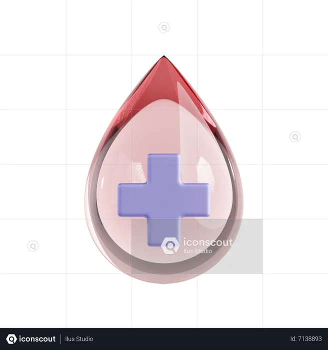 Donación de sangre  3D Icon