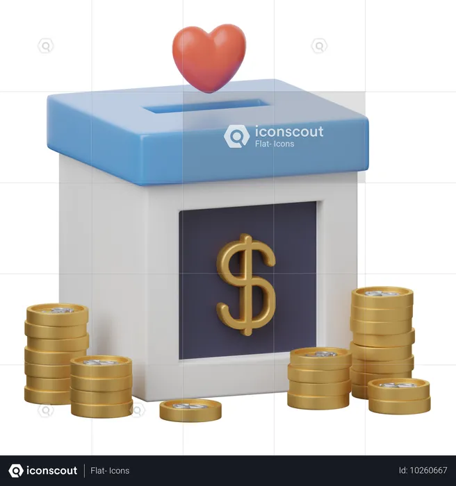 Donación monetaria  3D Icon