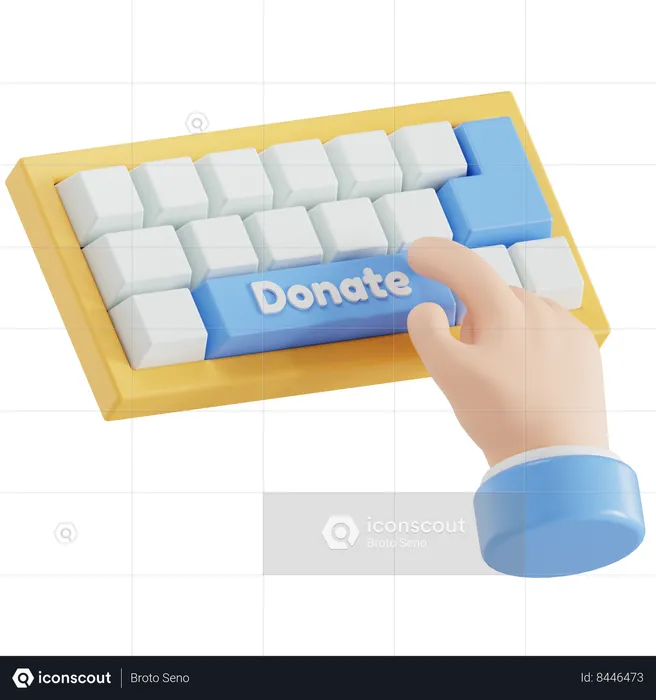 Donate  3D Icon