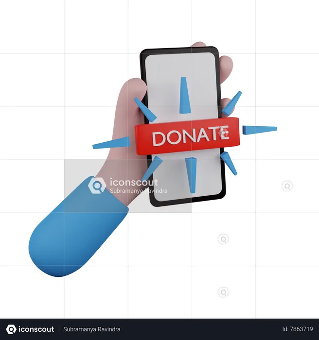 Donate  3D Icon