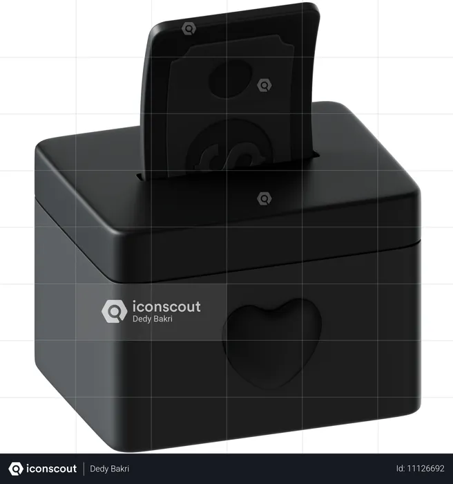 Donate Box  3D Icon