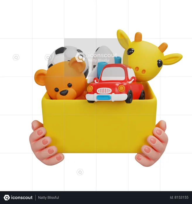 Donate Child Box  3D Icon