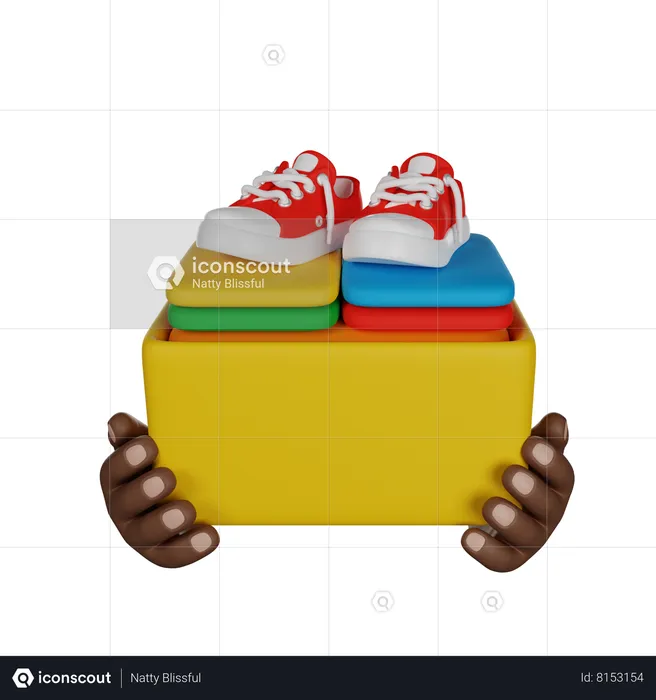 Donate Clothes Box  3D Icon