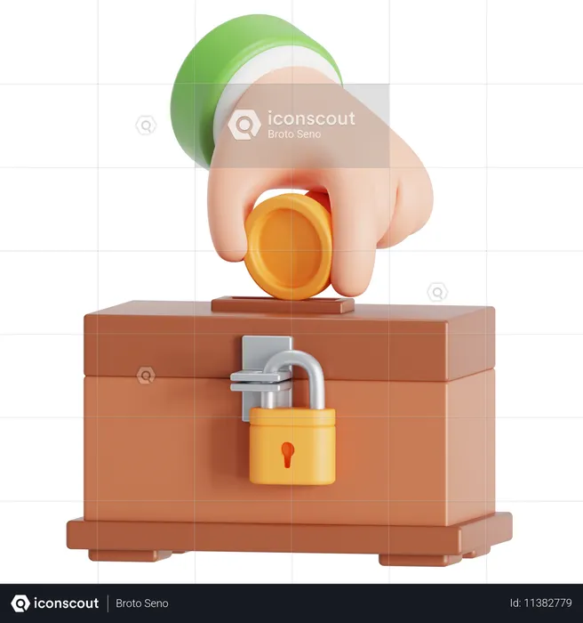 Donate money  3D Icon
