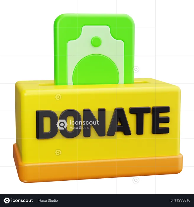 Donation  3D Icon