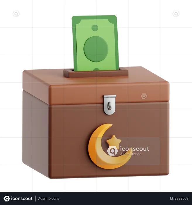 Donation box  3D Icon