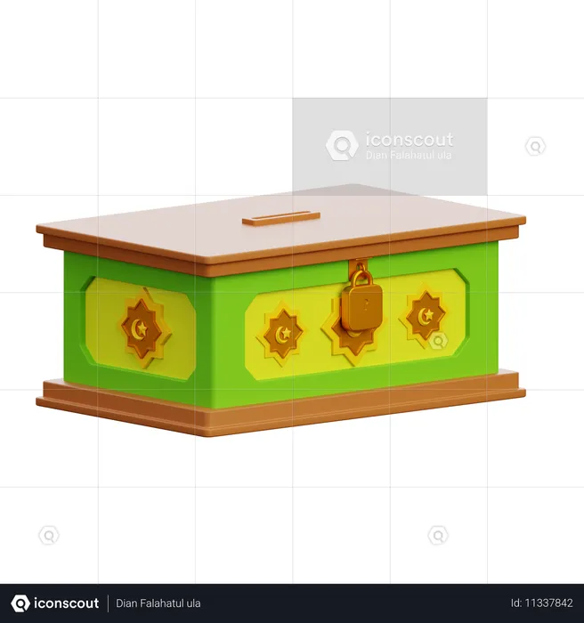 Donation Box  3D Icon