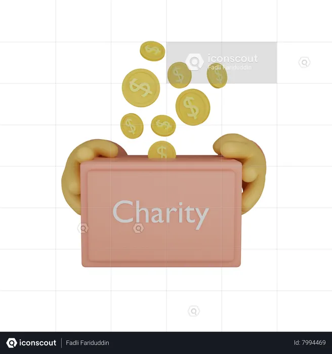 Donation Box  3D Icon
