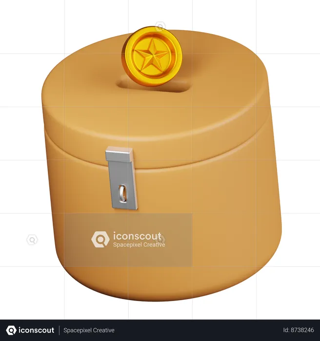 Donation Box  3D Icon