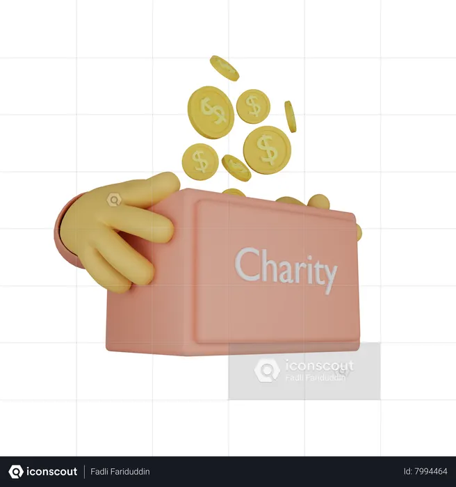 Donation Box  3D Icon